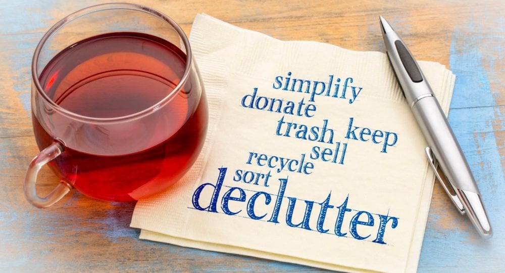 decluttering